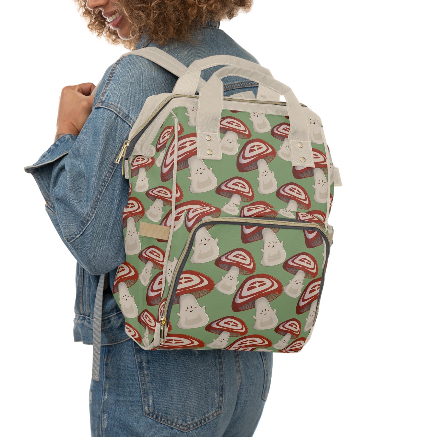 Coast Salish Mushroom Diaper Bag/Backpack