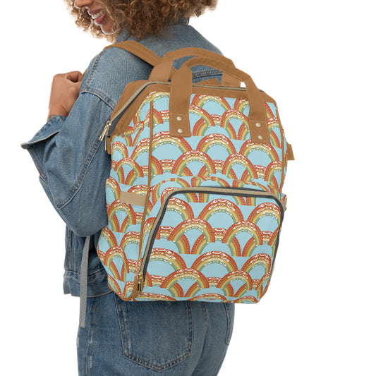 Coast Salish Rainbow Diaper Bag/ Backpack
