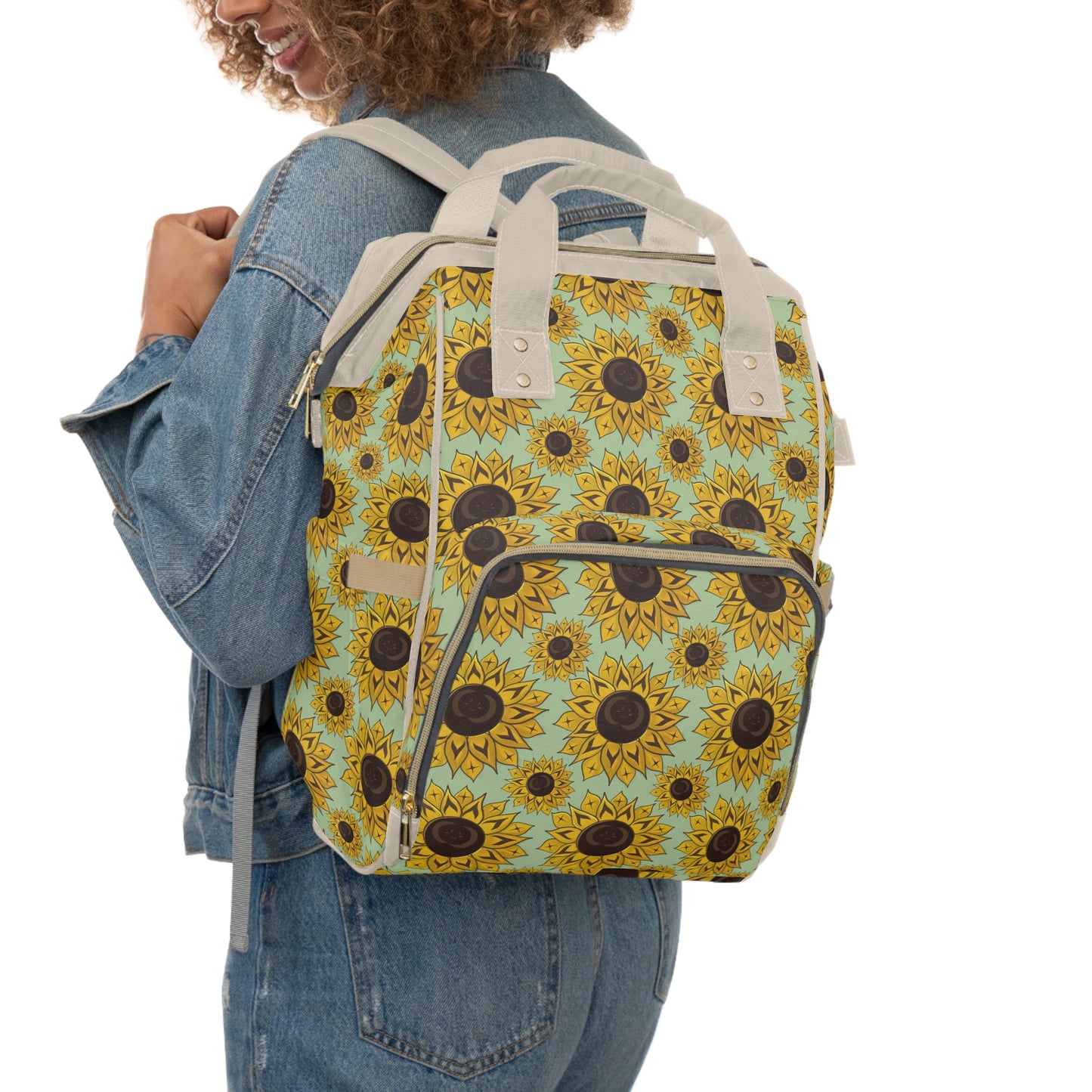 Coast Salish Sunflower Diaperbag/Backpack
