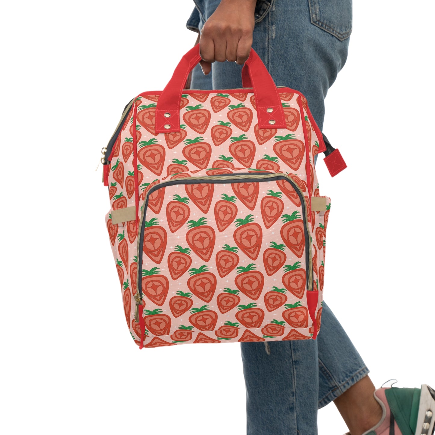 Coast Salish Strawberry Diaperbag/Backpack