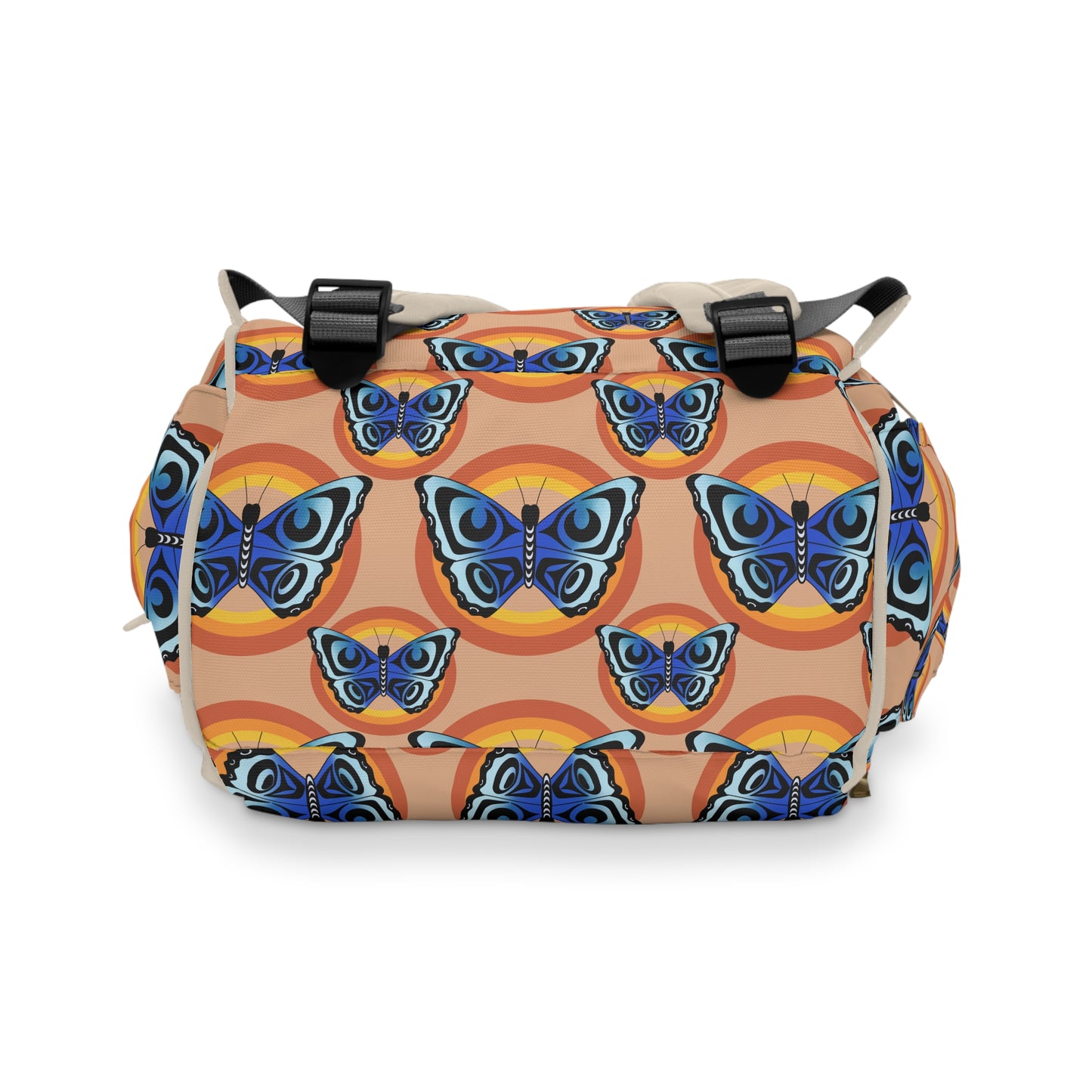 Coast Salish Retro Butterfly Backpack/Diaper Bag