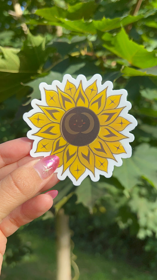Coast Salish Sunflower Sticker