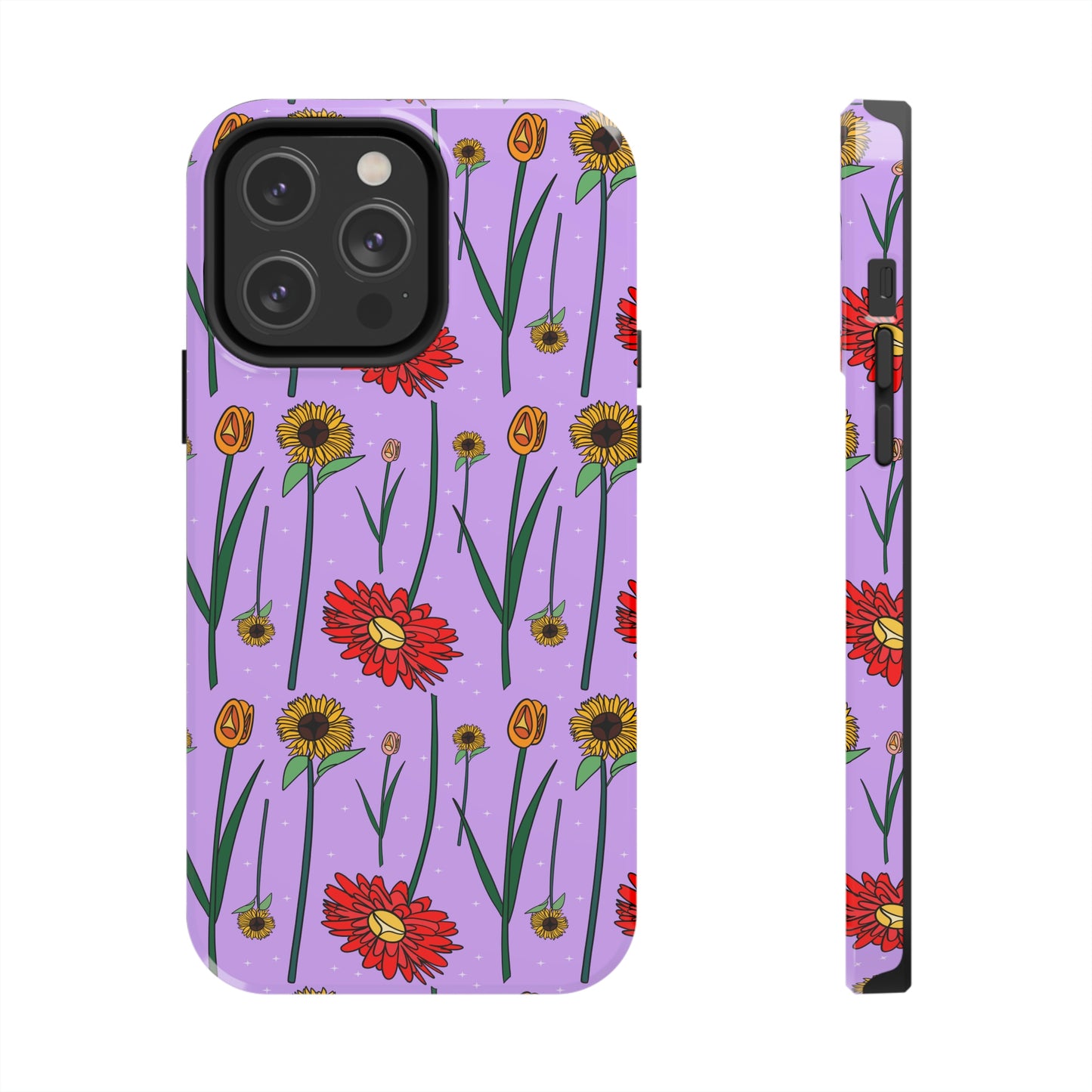 Coast Salish Purple Flowers Phone Case