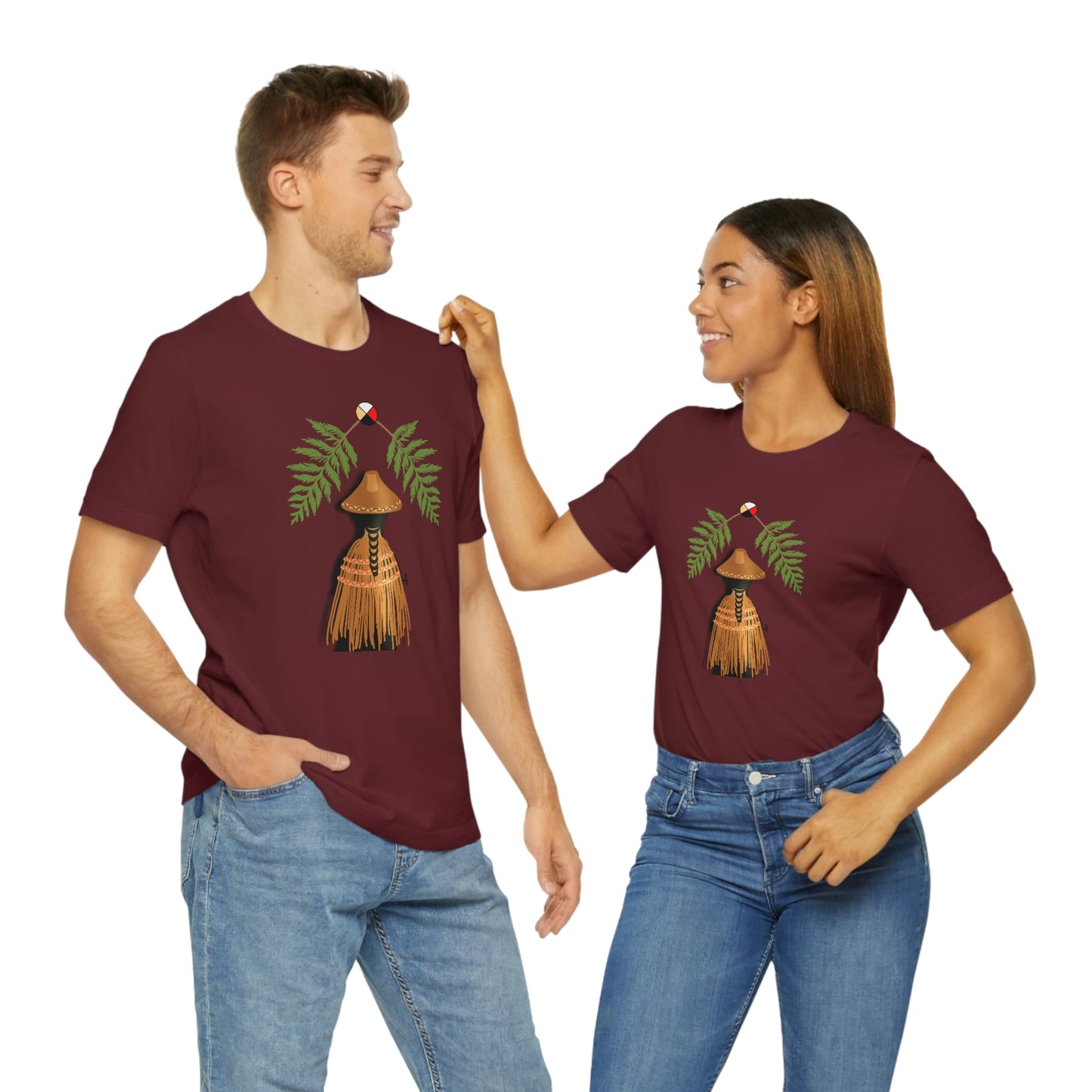Coast Salish Indigenous T-shirt Cedar Regalia