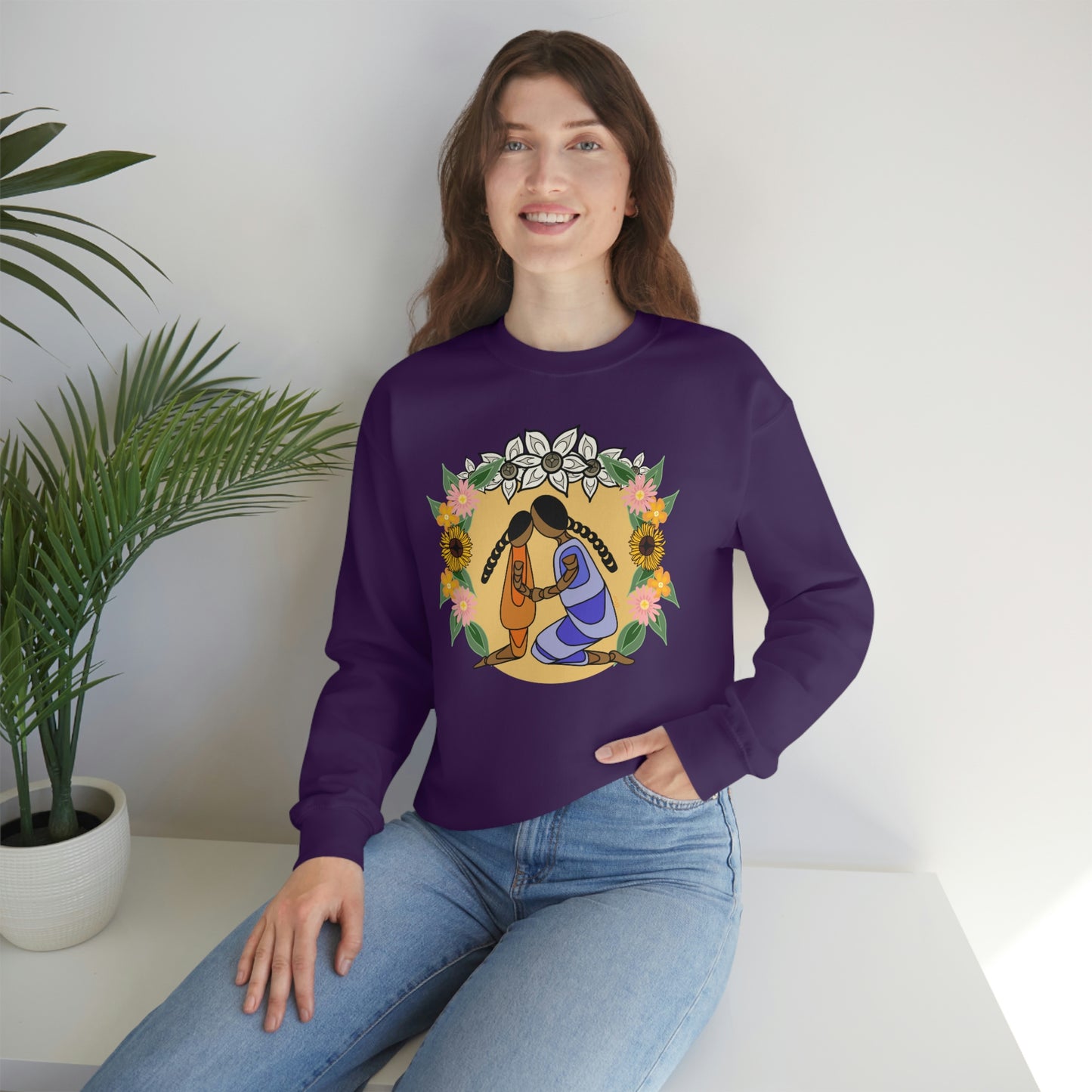 Mothers Day Crewneck Indigenous Mothers Day Design Native American Art Indigenous Owned